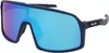 A pair of Oakley Sutro S sunglasses with a matte navy frame and blue mirrored lenses, shown against a white background. Náhled obrázku produktu