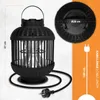 A black electric heater with dimensions and cable length indicated. Anteprima dell’immagine prodotto