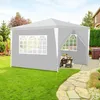 Clanmacy 3x3m Garten Pavillon mit Seitenteilen tragbares Produktbild-Vorschau 1