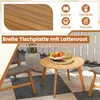 COSTWAY Beistelltisch Holz, runder Gartentisch, Holztisch Produktbild-Vorschau 5