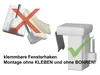 Comparison of two types of window hooks, one with a red cross indicating it's not recommended, and another with a green checkmark indicating it is recommended. Voir les images du produit