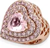 Pandora étincelant cœur à plusieurs niveaux Charm 789218C01 Voir les images du produit 3