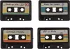 Retro magnetky na ledničku v sadě 4 kusů Náhled obrázku produktu 1