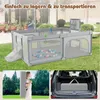 Parc pour bébé avec panier de basket et but de football, Voir les images du produit 3
