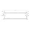 Porte-serviettes aimanté RAWELL pour radiateur 43x5,4x6,3 Voir les images du produit 9