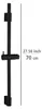 WENKO Duschstange Classic Schwarz Duschen Bad Wanne 70 cm Produktbild-Vorschau 4