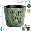 Prosperplast Blumentopf SANDY Rund Grün 18,9 cm Produktbild-Vorschau 3