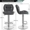 Yaheetech 2er Set Barhocker Barstühle Höhenverstellbar Produktbild-Vorschau 7