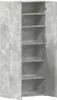 vidaXL Schuhschrank mit Regal Grau 80 x 35,5 x 180 cm Produktbild-Vorschau 5