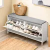 SoBuy Schuhbank mit Sitzfläche Schuhregal Schmal Produktbild-Vorschau 2