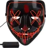 Universal-LED-Maske mit 3 Lichtmodi, Schwarz/Rot, Produktbild-Vorschau 1