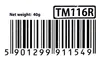 A barcode with product information and a model number. Anteprima dell’immagine prodotto