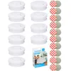 10x Rauchmelder 85dB Inkl. 9V Batterie + 3M Klebepad Set Produktbild-Vorschau 1