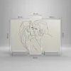Bild auf Leinwand - Leinwandbild - 3 Teile - Art. Linie Produktbild-Vorschau 3