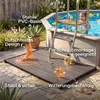 AREBOS Bodenelement Solardusche PVC rutschfest wetterfest Produktbild-Vorschau 3