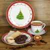 Koffieservies 18-delig - Porseleinen servies - Feestelijke Productafbeelding-voorbeeld 3