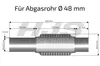 HJS 83 00 8541 Flexrohr Abgasanlage Auspuffrohr für CITROËN Produktbild-Vorschau 2