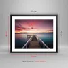 Gerahmtes Poster - Schwarzer Rahmen - Brücke Rosa Himmel - Produktbild-Vorschau 5