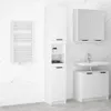 vidaXL Armadio da bagno bianco 32x34x188,5 cm in legno Anteprima dell’immagine prodotto 2