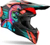 Casco da motocross AIROH Wraaap Cyber arancione opaco Anteprima dell’immagine prodotto 2