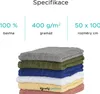 Ručník SOFT 50 x 100 cm světle šedý, 100% bavlna Náhled obrázku produktu 4