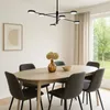 LUMILED Lampa wisząca Czarny Nowoczesny Żyrandol 6 Podgląd zdjęcia produktu 3