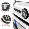 Fiat 3D nálepka náhradní díl logo černá pro 500 Náhled obrázku produktu 3