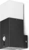 Grafner Aluminium Wandlampe schwarz, mit Bewegungsmelder, Produktbild-Vorschau 1