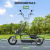 E-Motorroller M1P-grün 60V 2000W Motor 30AH 45km/h Bis zu Produktbild-Vorschau 7