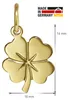 trendor 21643 Kleeblatt Anhänger Gold 333/8K 14x10 mm Produktbild-Vorschau 3