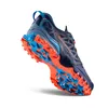 La Sportiva Bushido III Trailrunning-Schuh in Blau und Orange mit griffiger Sohle. Produktbild-Vorschau