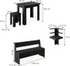 Eckbankgruppe Vicco Roman Schwarz 180 x 180 cm mit Tisch, Produktbild-Vorschau 7