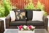 MuchoWow® Outdoor Kissen - Weltkarte - Braun - Pflanzen - Produktbild-Vorschau 5