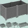 Relaxdays Pflanzkübel, Rattan-Optik, HBT: 38x80x40 cm, Produktbild-Vorschau 8