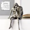 Gilde Skulptur, Paar, "Couple", Kunstharz, silberfarben, VE Anteprima dell’immagine prodotto 6