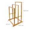 relaxdays Bambus Handtuchhalter 3-fach Produktbild-Vorschau 4