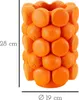 Mauro Ferretti Váza Orange Ø 19x28 cm Produktbild-Vorschau 7