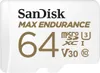 SD MicroSD Card  64GB SanDisk Max Endurance inkl. Adapter Produktbild-Vorschau 3