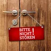 Rotes Bitte nicht stören - Bitte anklopfen Wendeschild mit Produktbild-Vorschau 3