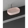 Lavabo da appoggio INFINITY OVAL, 55x36cm, Rosa Salmone Anteprima dell’immagine prodotto 2
