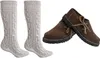 Trachtenschuhe +Trachtensocken Set Haferlschuhe wildleder Produktbild-Vorschau 2