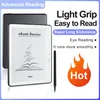 A marketing image for an e-book reader, showcasing its features and design. Náhled obrázku produktu