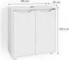 Szafka pod umywalkę Vicco Ruben Biały 60 x 62.5 cm, Model Podgląd zdjęcia produktu 3