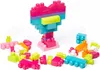 MEGA BLOKS Blöcke 60el Tasche rosa DCH54 /6 Produktbild-Vorschau 4