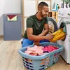 Relaxdays Wäschekorb mit Deckel, 105 l, Wäschesammler, Produktbild-Vorschau 3