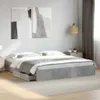 vidaXL Rám postele so zásuvkami betónová sivá 180x200 cm Náhľad obrázku produktu 2