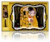 HOME ELEMENTS Talerz na ciasto z przyborami 35 cm, Klimt, Podgląd zdjęcia produktu 3