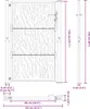 vidaXL Brama ogrodowa czarna 100x150 cm stalowa Trace Podgląd zdjęcia produktu 8