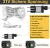 300 LED Lichterkette Vorhang Innen Außen Warmweiß, 3x3m Produktbild-Vorschau 5