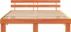Möbel Bettgestell mit Kopfteil Wachsbrown 200x200 cm Produktbild-Vorschau 6